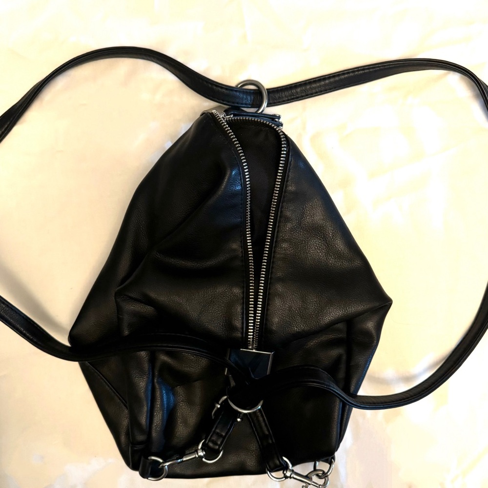 Black Alfani Bangle Detail Sling Backpack